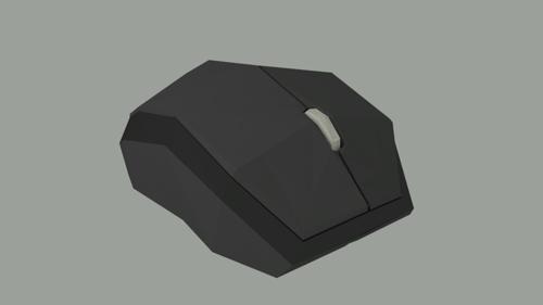 Low poly mouse preview image